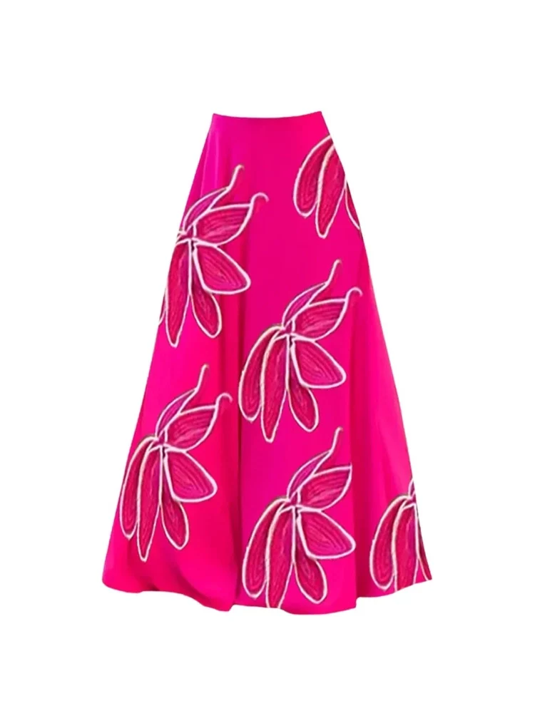 Petal Decor Fluorescent One Piece Swimsuit Set - Image 7