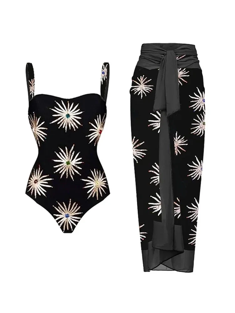Sequin Firework One-Piece Swimsuit - Image 6