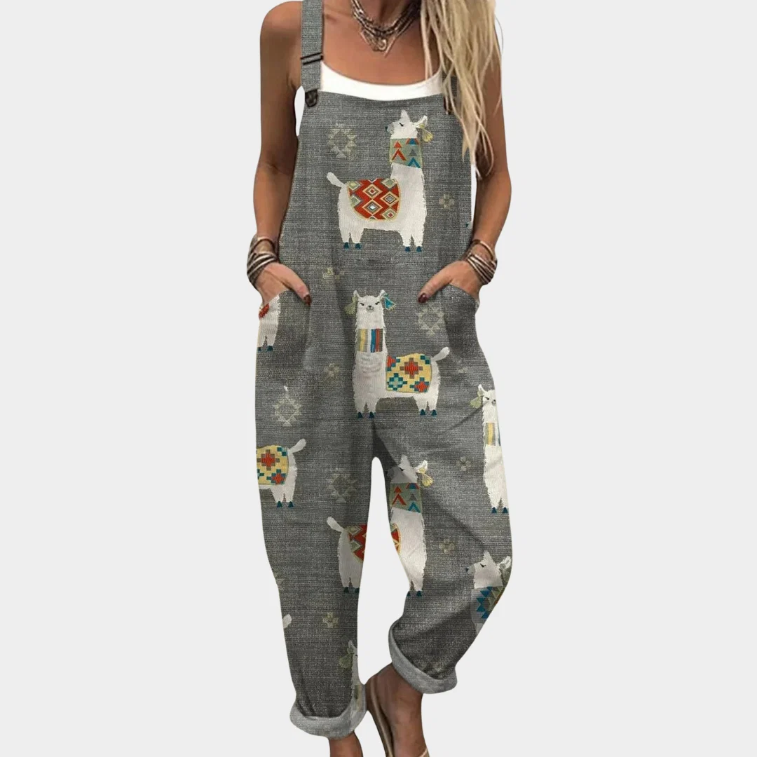 Macacão Estampado com Alças - Image 2