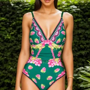 Deep V Cami Maxi Dress Swimsuit Set