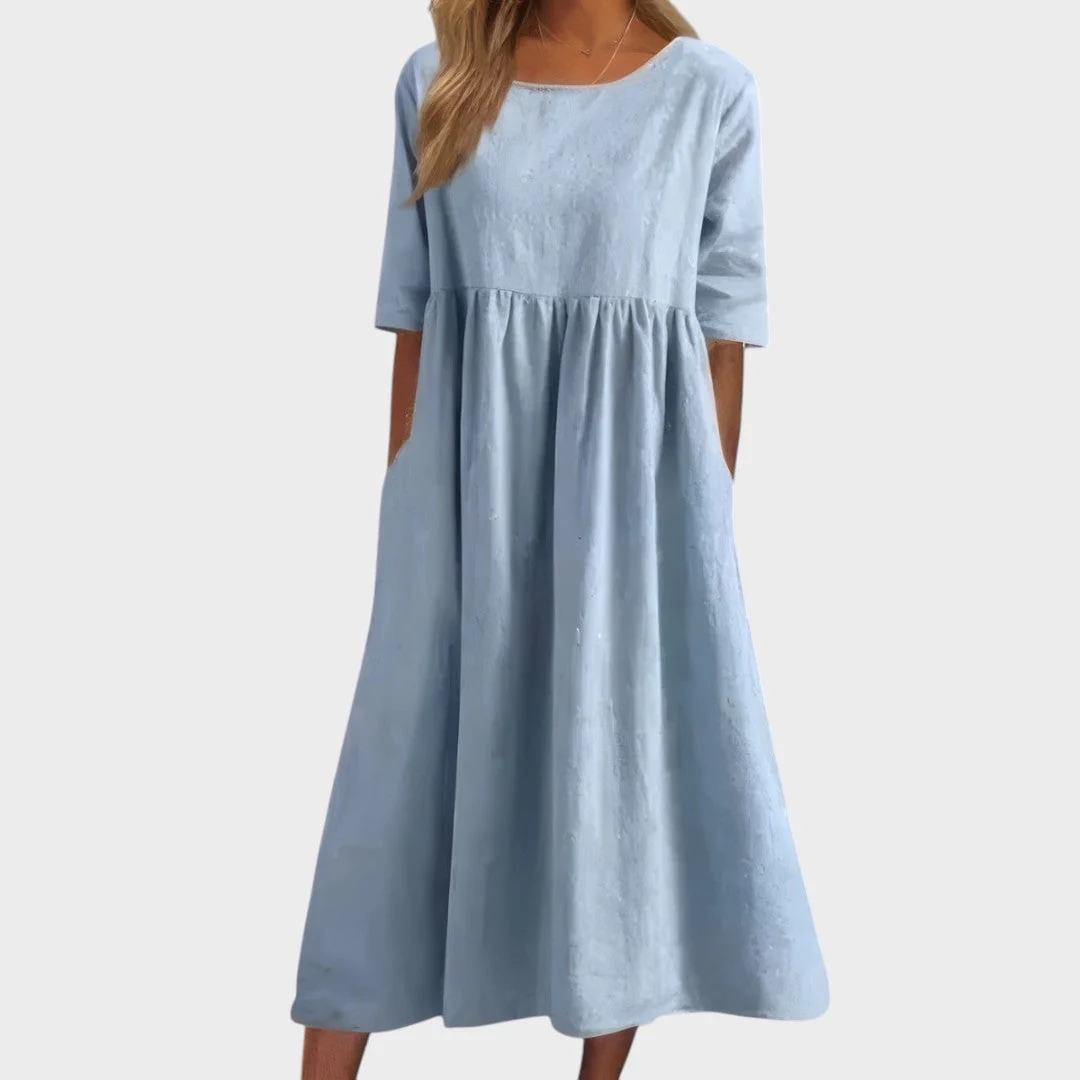 Catarina - Vestido de algodão lisonjeiro - Image 2