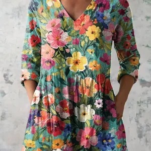 Nora | Blusa Longa com Decote em V
