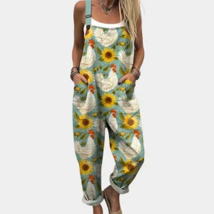 Macacão Estampado com Alças