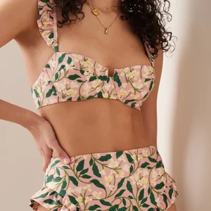 Mini Ruffle Floral Bikini Set
