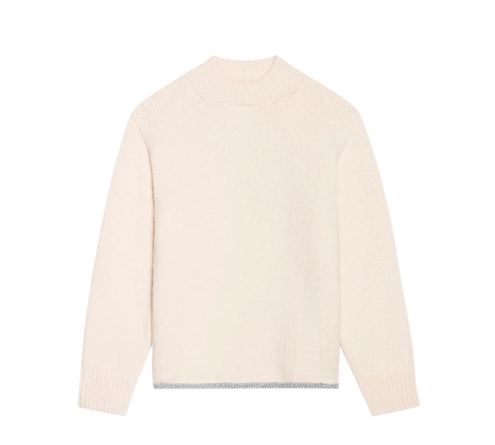 JACQUEMUS The Pavane knit Jacquard logo sweater - White - Image 3