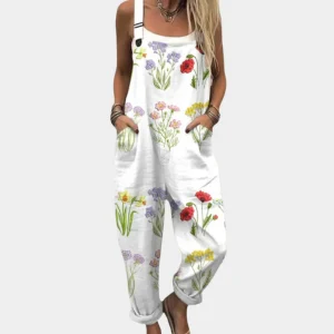 Macacão Estampado com Alças