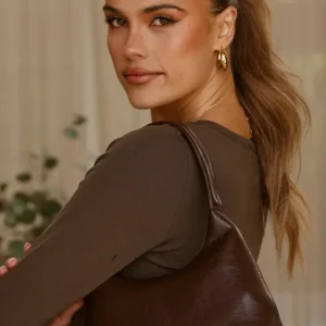Sweetie Shoulder Bag - Chocolate PU