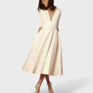 Helena - Vestido elegante com decote em V