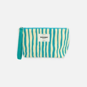 NECESER DE PLAYA - Green Stripes
