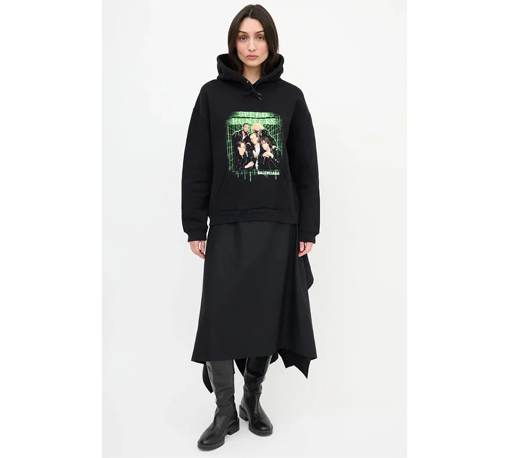 Balenciaga Speed Hunters Hoodie Sweatshirt - Black - Image 7