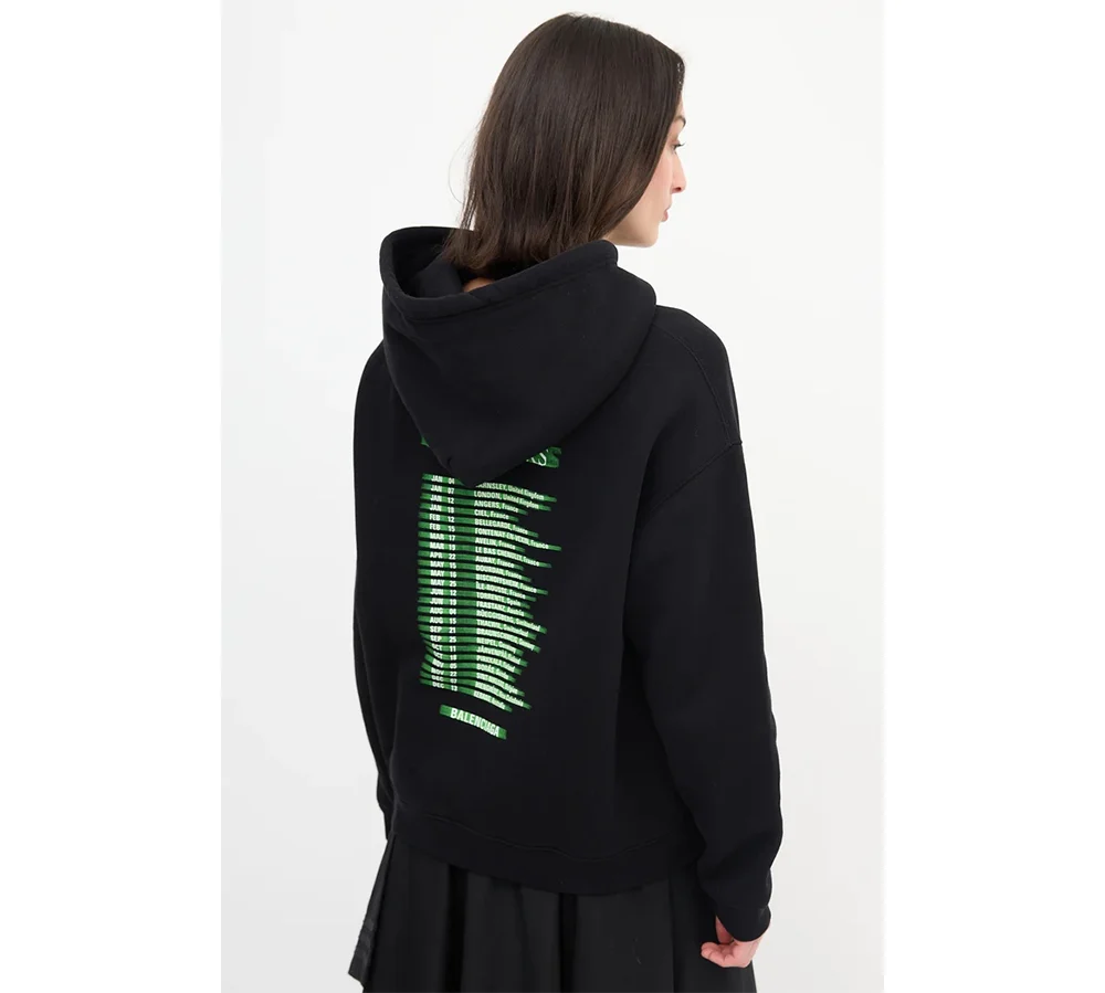 Balenciaga Speed Hunters Hoodie Sweatshirt - Black - Image 6