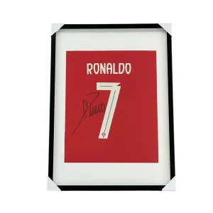 Camisola Autografada Cristiano Ronaldo – Seleção Nacional Principal c/ Certificado (época 25/26)