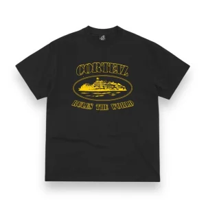 Corteiz Glow in The Dark OG Alcatraz T-shirt - Black
