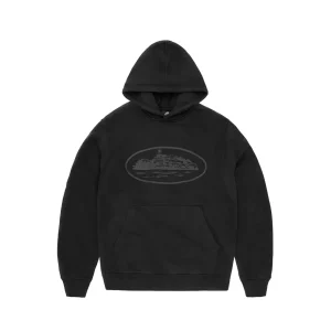 Corteiz Alcatraz Hoodie - Triple Black