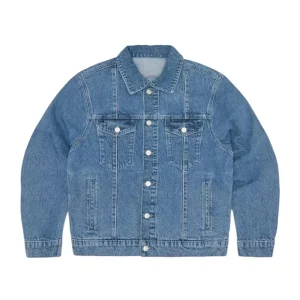Corteiz C-Star Denim Trucker Jacket - Washed Blue