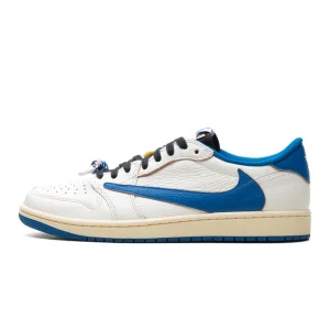 Jordan 1 Retro Low OG SP - Fragment x Travis Scott Sail Military Blue