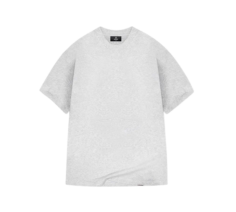 Represent Initial Oviersized Boxy T-Shirt - Ice Grey Marl - Image 2