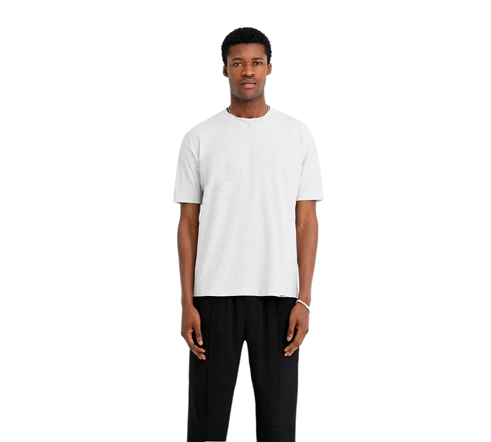 Represent Initial Oviersized Boxy T-Shirt - Ice Grey Marl - Image 4