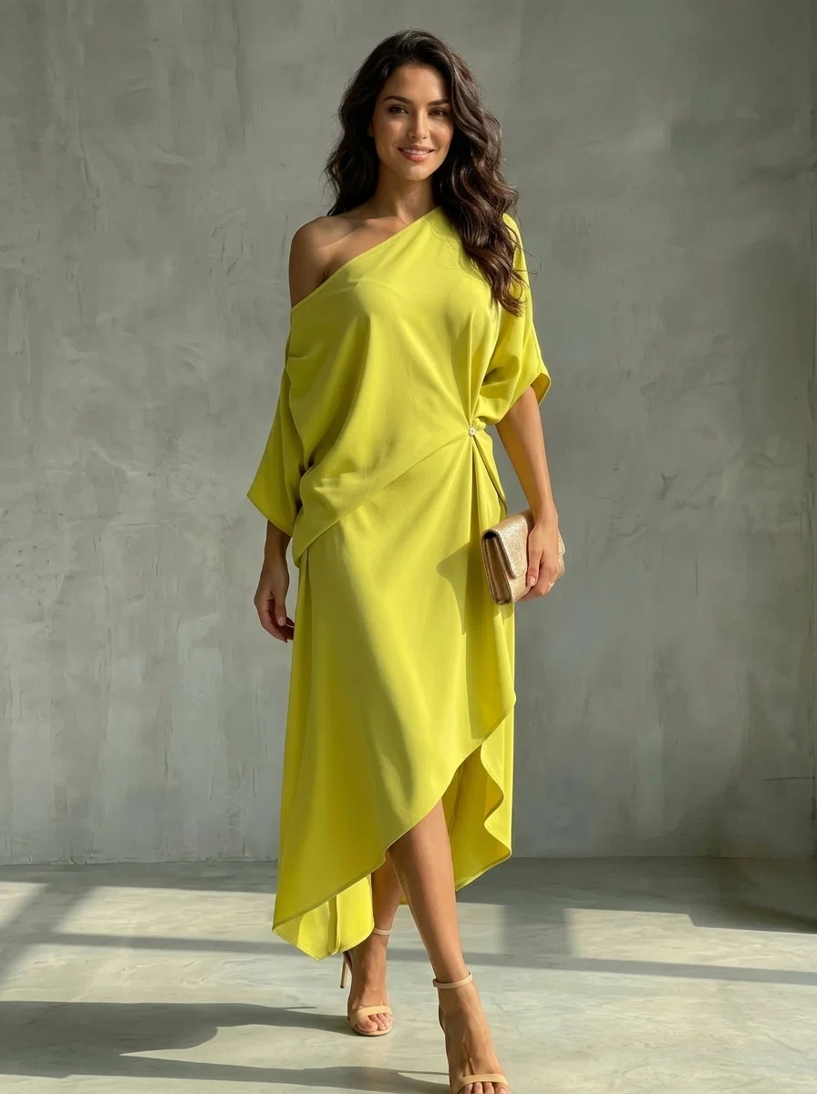 Camila - Vestido assimétrico elegante - Image 2
