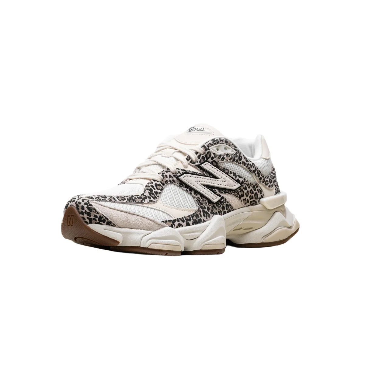 New Balance 9060 - ASOS Exclusive Beige Brown Leopard Print - Image 3