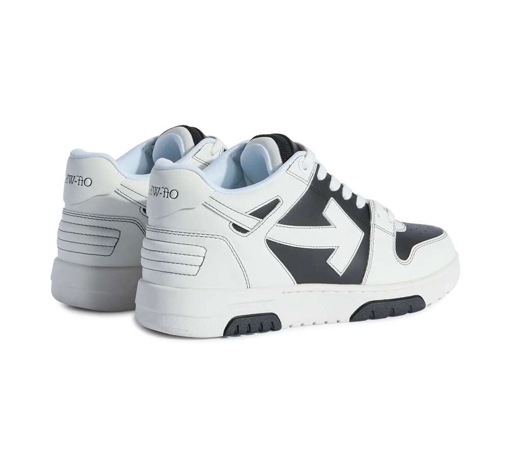 OFF-WHITE Out Of Office OOO Low Tops - Black White - Image 5