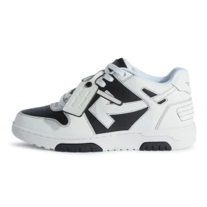 OFF-WHITE Out Of Office OOO Low Tops - Black White