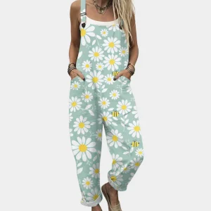 Macacão Estampado com Alças