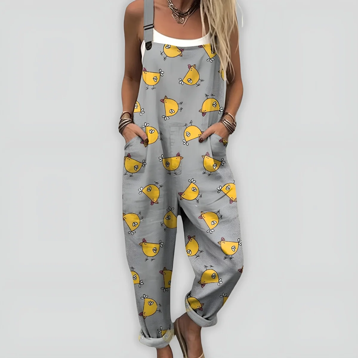 Macacão com Alças Estampado - Image 3