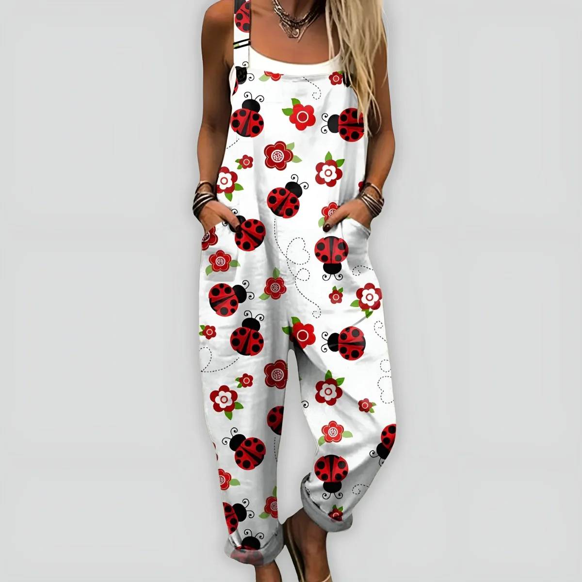 Macacão com Alças Estampado - Image 5