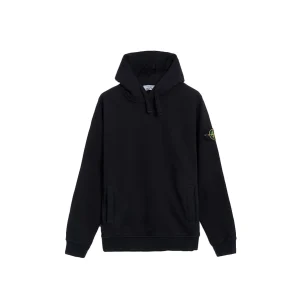 Stone Island Logo Hoodie - Black