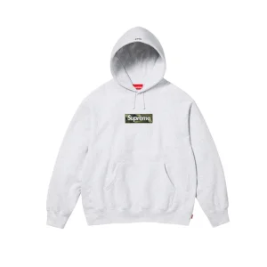 Supreme Box Logo Hooded Sweatshirt - Ash Grey