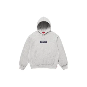 Supreme Box Logo Hooded Sweatshirt - Heather Grey