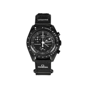 Swatch x Omega Bioceramic Moonswatch - Mission To Moonphase Snoopy Black