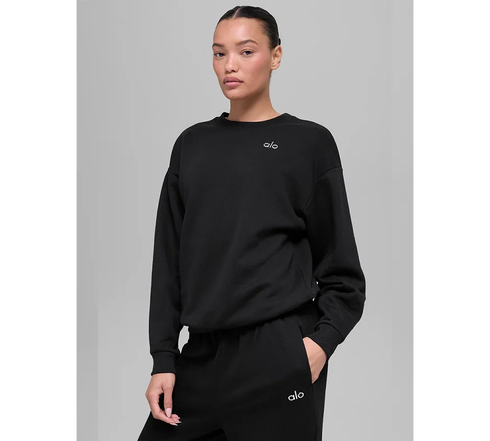 Alo Yoga Accolade Crewneck Pullover - Black - Image 4