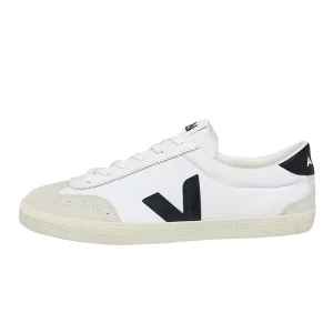 Veja Volley Canvas - White Black