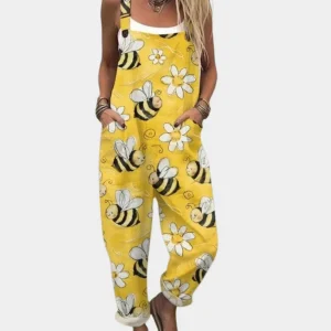 Macacão Estampado com Alças