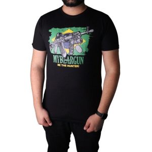 Camiseta Masculina Preta Fuzil – My Dear Gun