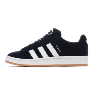 adidas Campus 00s Júnior - Core Black (Sola Branca & Cordões Standard)