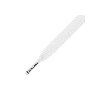 Cordões Mr. Lacy Flatties Branco - 10mm