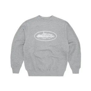 Corteiz OG Alcatraz Crewneck - Heather Grey