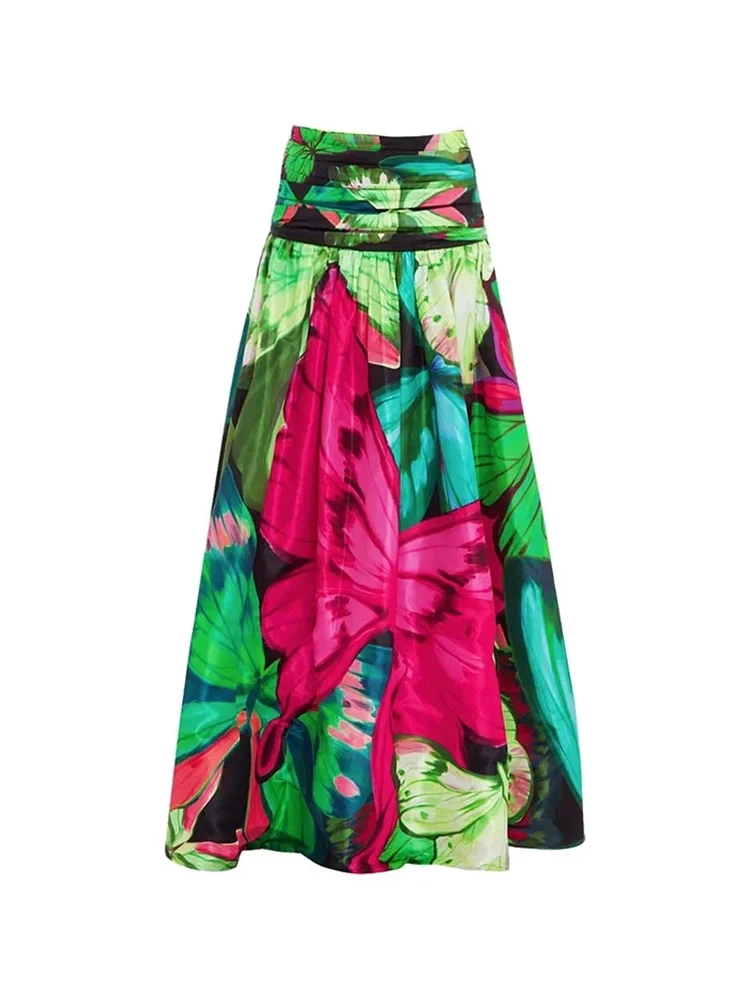 Butterfly Print Ruched Slimming Swimsuit Set - Image 6