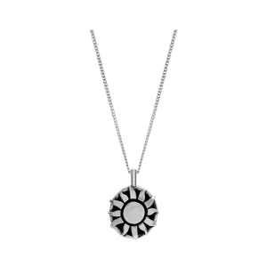 TwoJeys ★★™ Endlessly Sun Necklace - 925 Silver Chain w/ 12 Microns Silver Plated