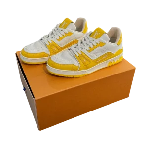 Louis Vuitton Trainer - White Yellow Monogram (USADO) 7