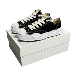 Maison Mihara Yasuhiro Hank OG Sole Canvas Low Black (USADO) - 41
