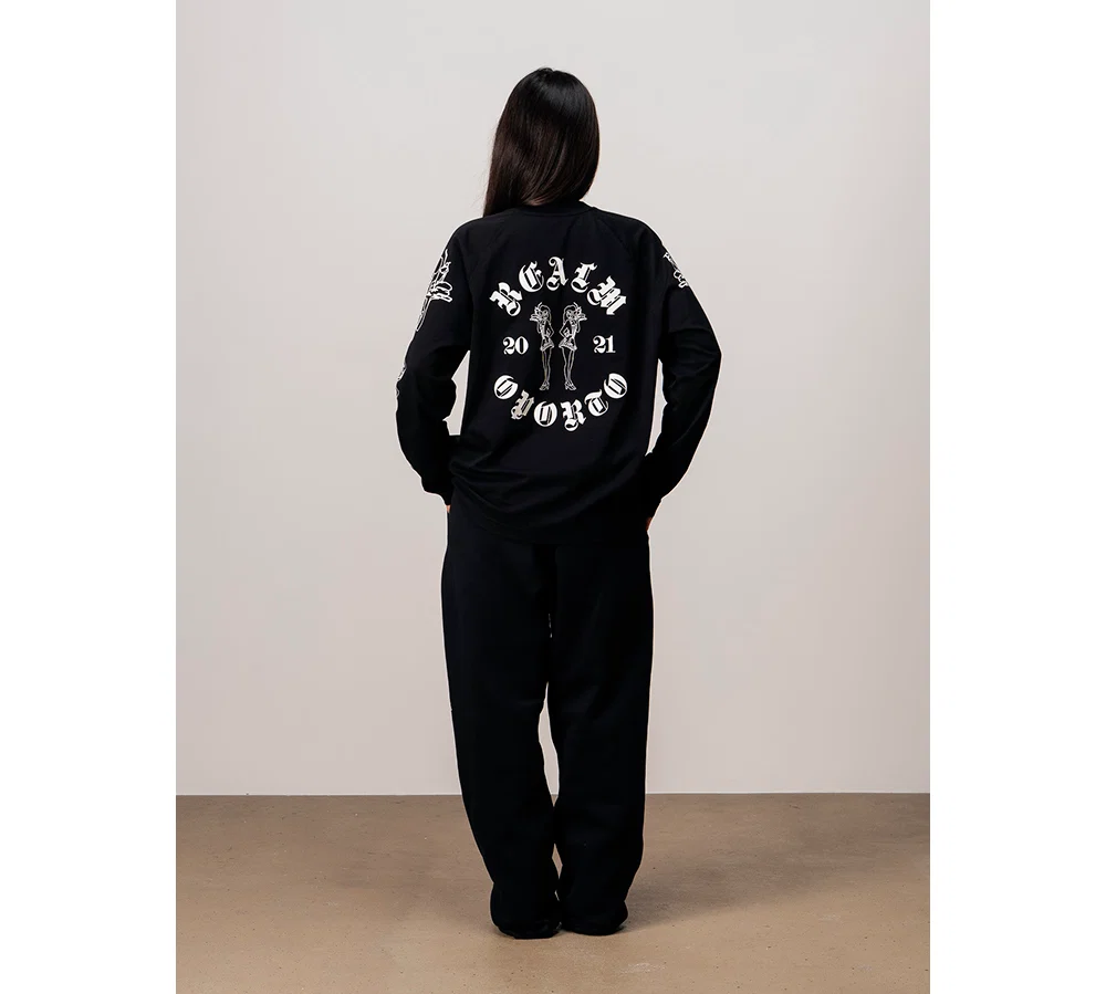 Realm "LOGO" Long sleeve - Black - Image 7