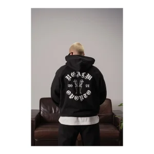Realm Opo "LOGO" Hoodie - Black