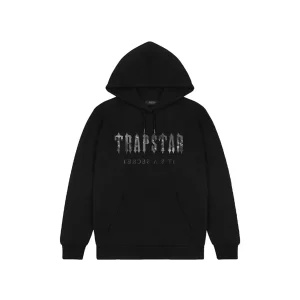 Trapstar Decoded Camo Hoodie - Blackout Edition